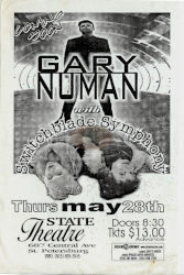 Gary Numan 1998 Venue Poster St Petersburg